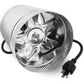 Atmosphere Vortex Powerfan 10in Axial Inline Duct Fan, 411 CFM, Metal VAT1000